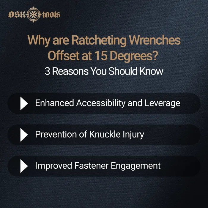 why are ratcheting wrenches offset at 15 degrees-ratcheting wrenches