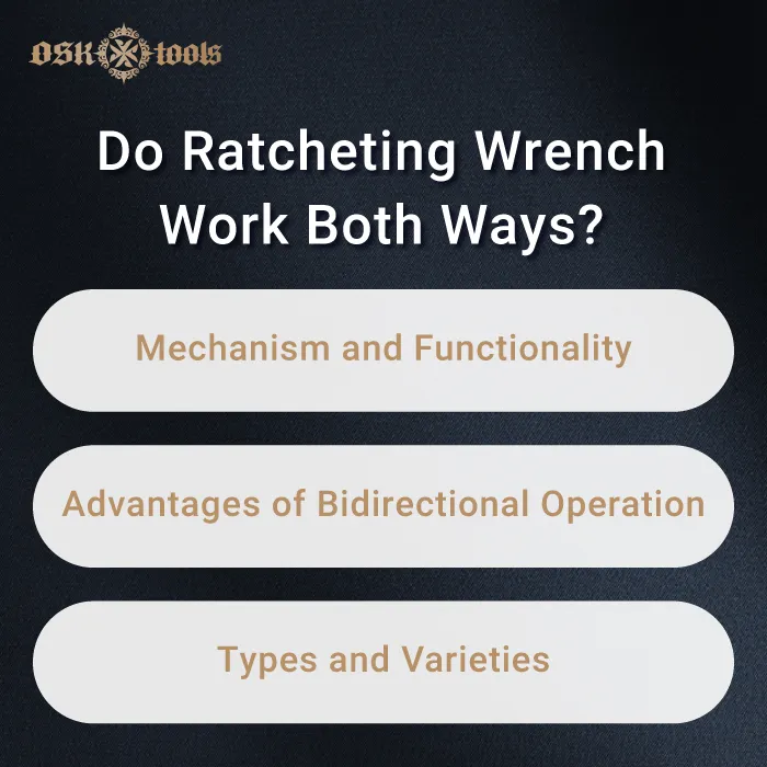 ratcheting wrenches mechanism-ratcheting work both ways