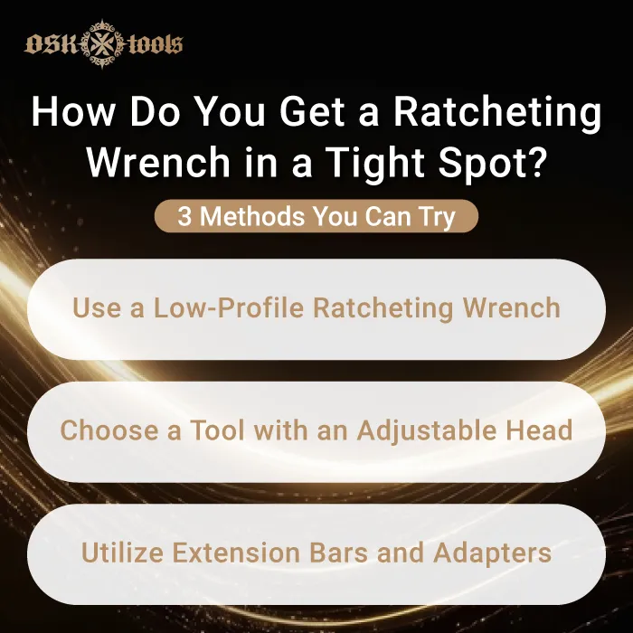 how do you get a ratcheting wrench in a tight spot-ratcheting wrench tight spaces