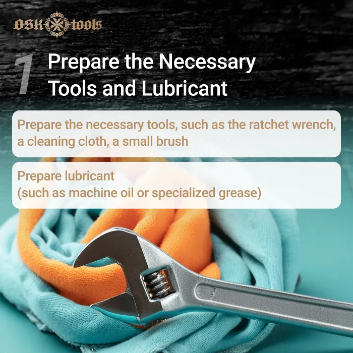 prepare the necessary tools and lubricant-how to grease a ratchet wrench