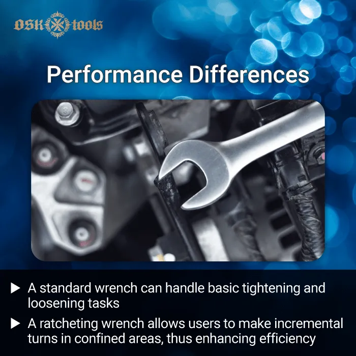 Performance Difference-wrench instead of a ratcheting wrench