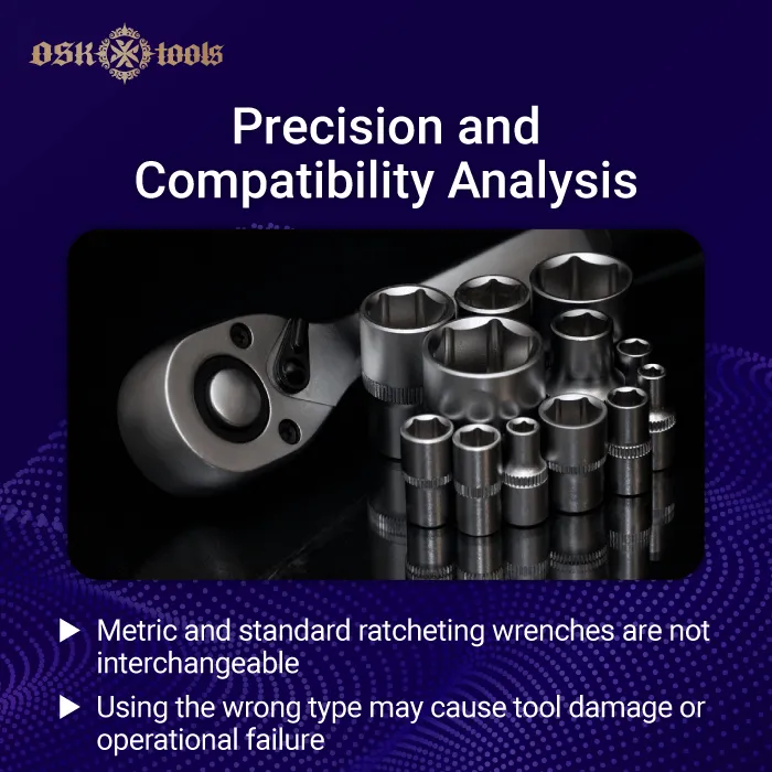 Precision and Compatibility Analysis-metric ratcheting wrench