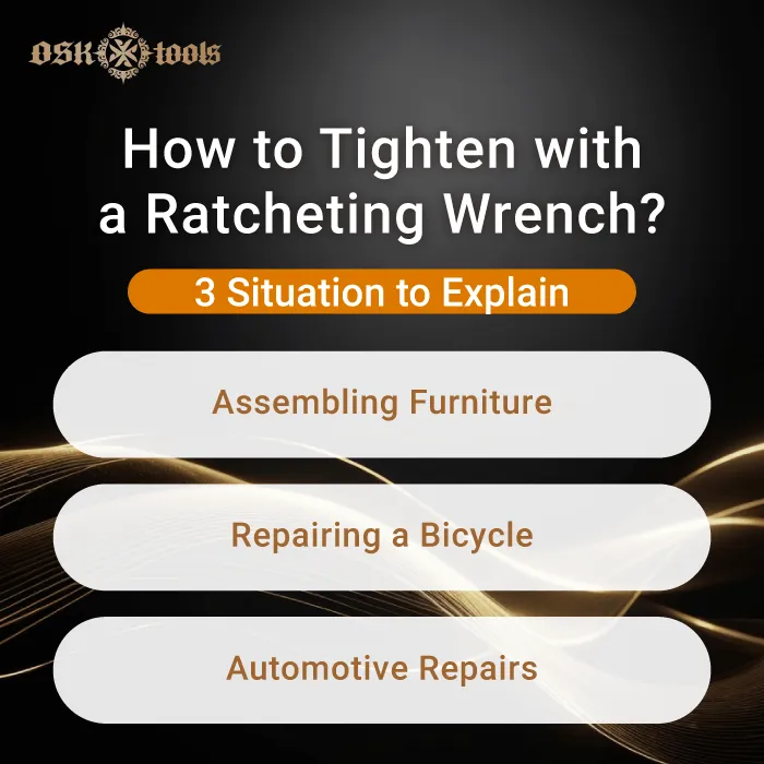 Tighten with a ratcheting wrench-How to tighten with a ratcheting wrench