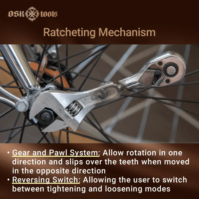 ratcheting mechanism-what is a ratcheting wrench structure