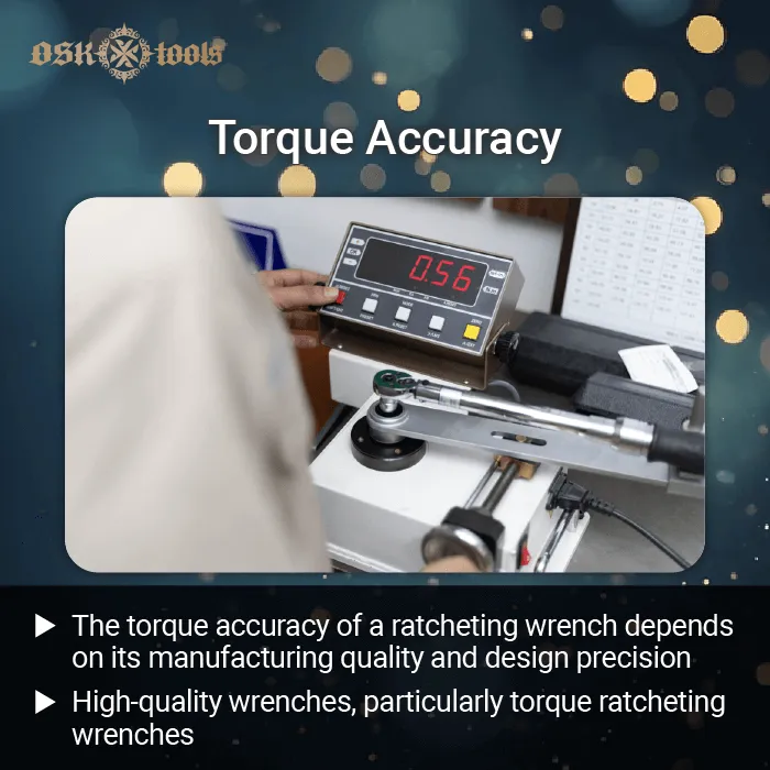 Torque Accuracy-ratcheting wrench accurate 